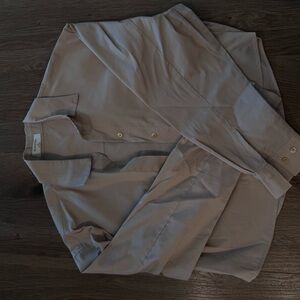 BABATON ARITZIA Beige Button-Up Shirt